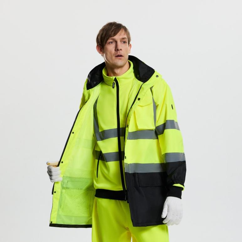 DRESDEN - WR301 - Hi-vis Rain Jacket Class 3 - Werkvis