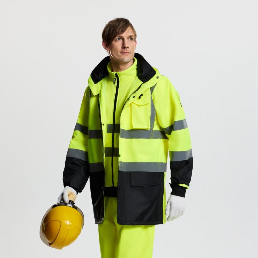 DRESDEN - WR301 - Hi-vis Rain Jacket Class 3 - Werkvis