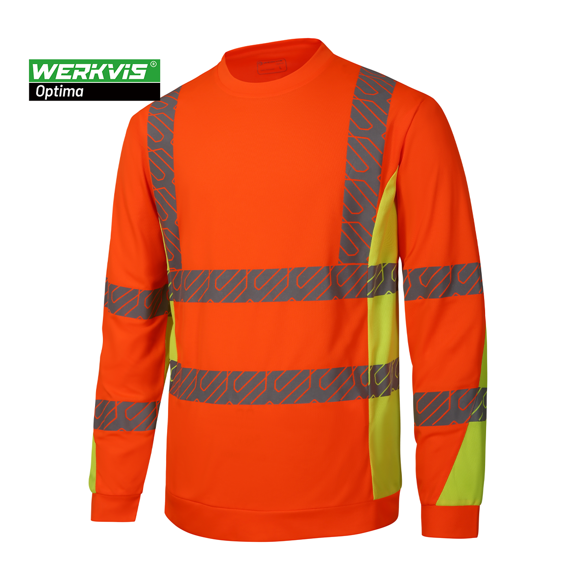 GOTHA Hi-vis Yellow Quick-dry Long Sleeve Work T-shirt - Werkvis