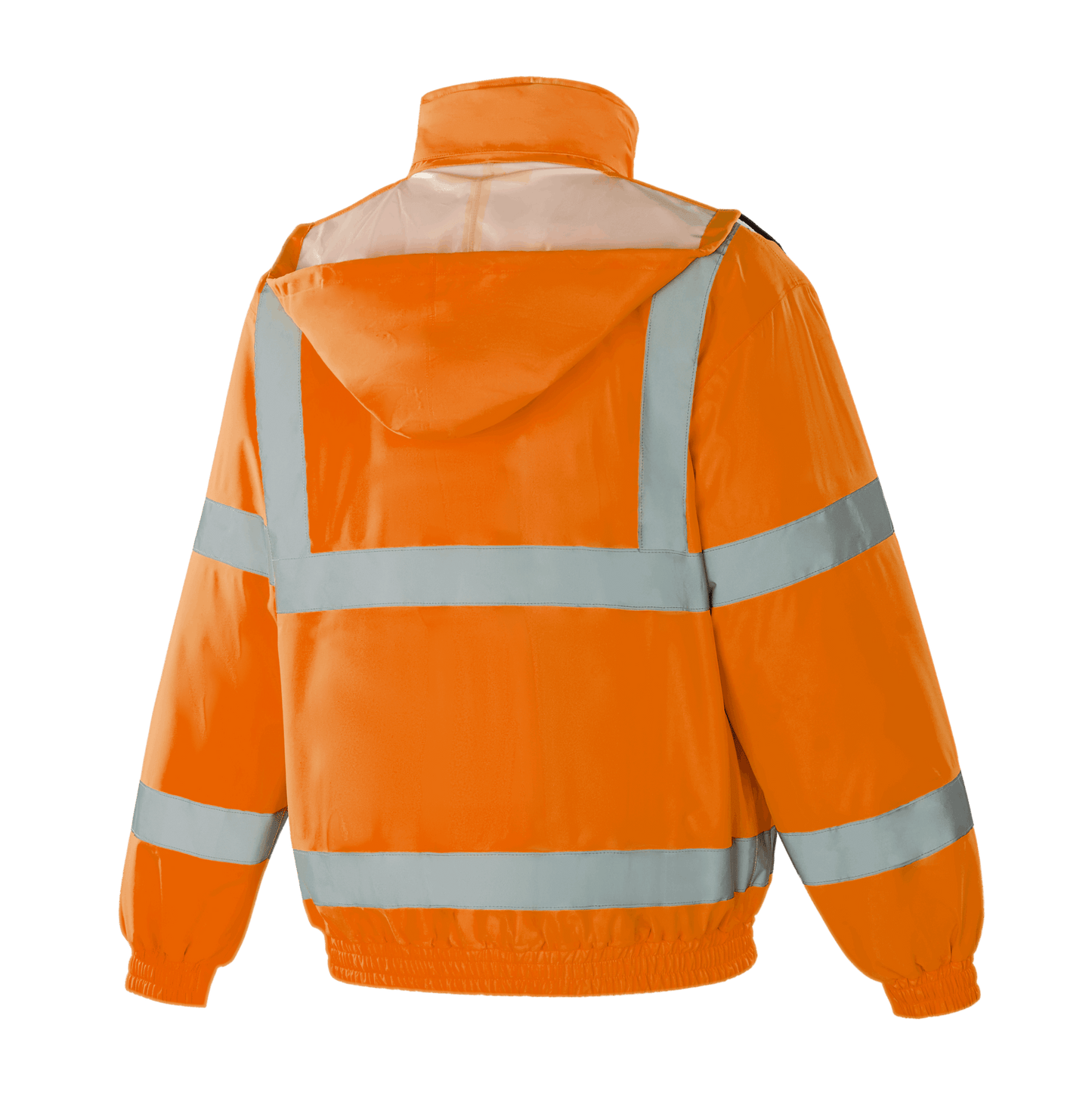WJ301 BERGEN hi-vis orange winter jacket with practical pockets and durable lining