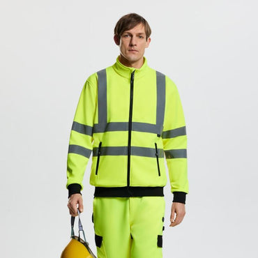 POZNAN - WF301 - Hi - vis Zipper Sweatshirt - Werkvis