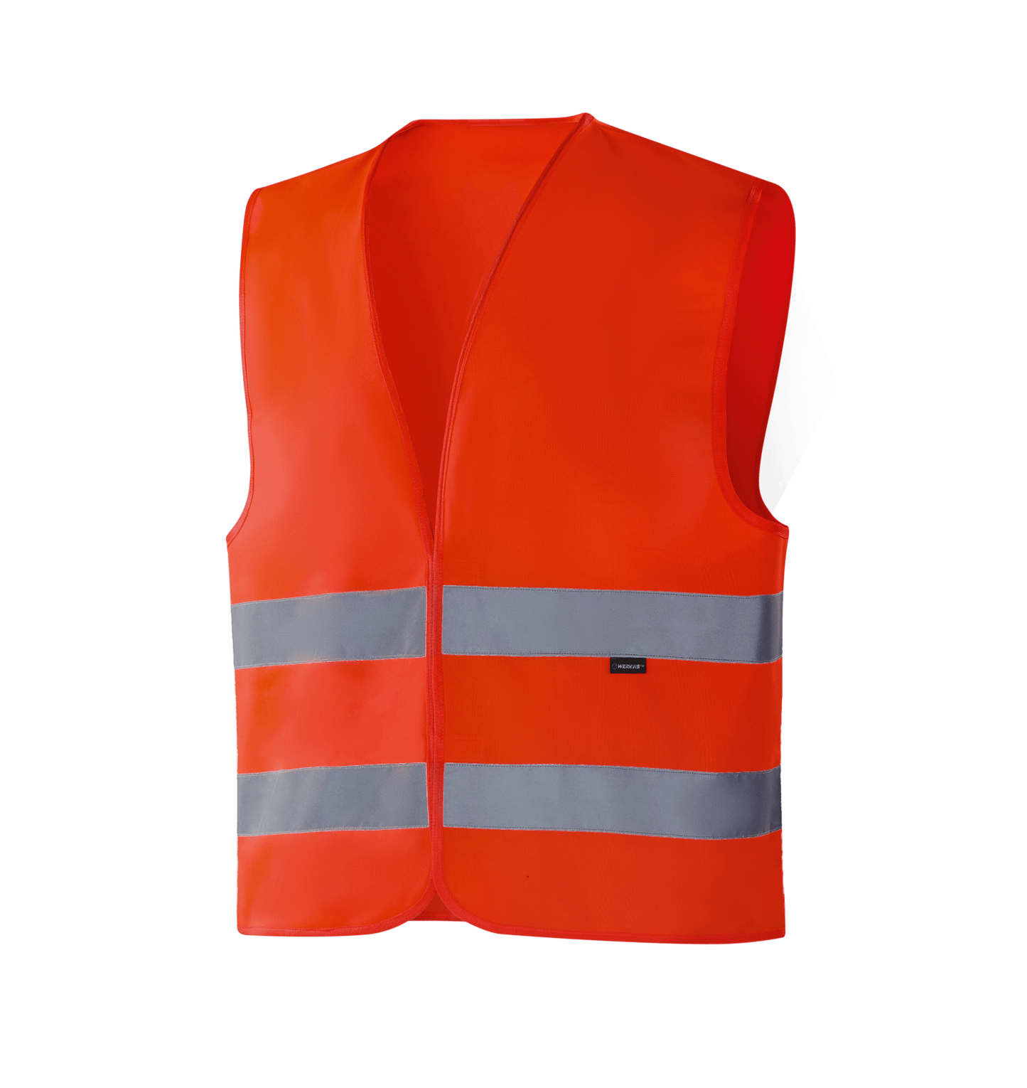 WV201 GOTEBORG hi-vis red vest with reflective bands, safe for outdoor work, some colors meet EN 17353 Type B3