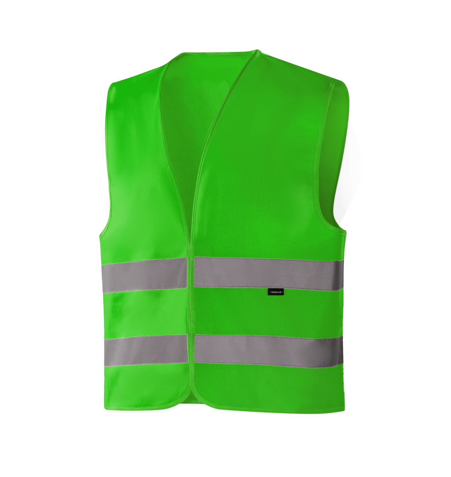 WV201 GOTEBORG hi-vis green vest with reflective bands, safe for outdoor work, some colors meet EN 17353 Type B3