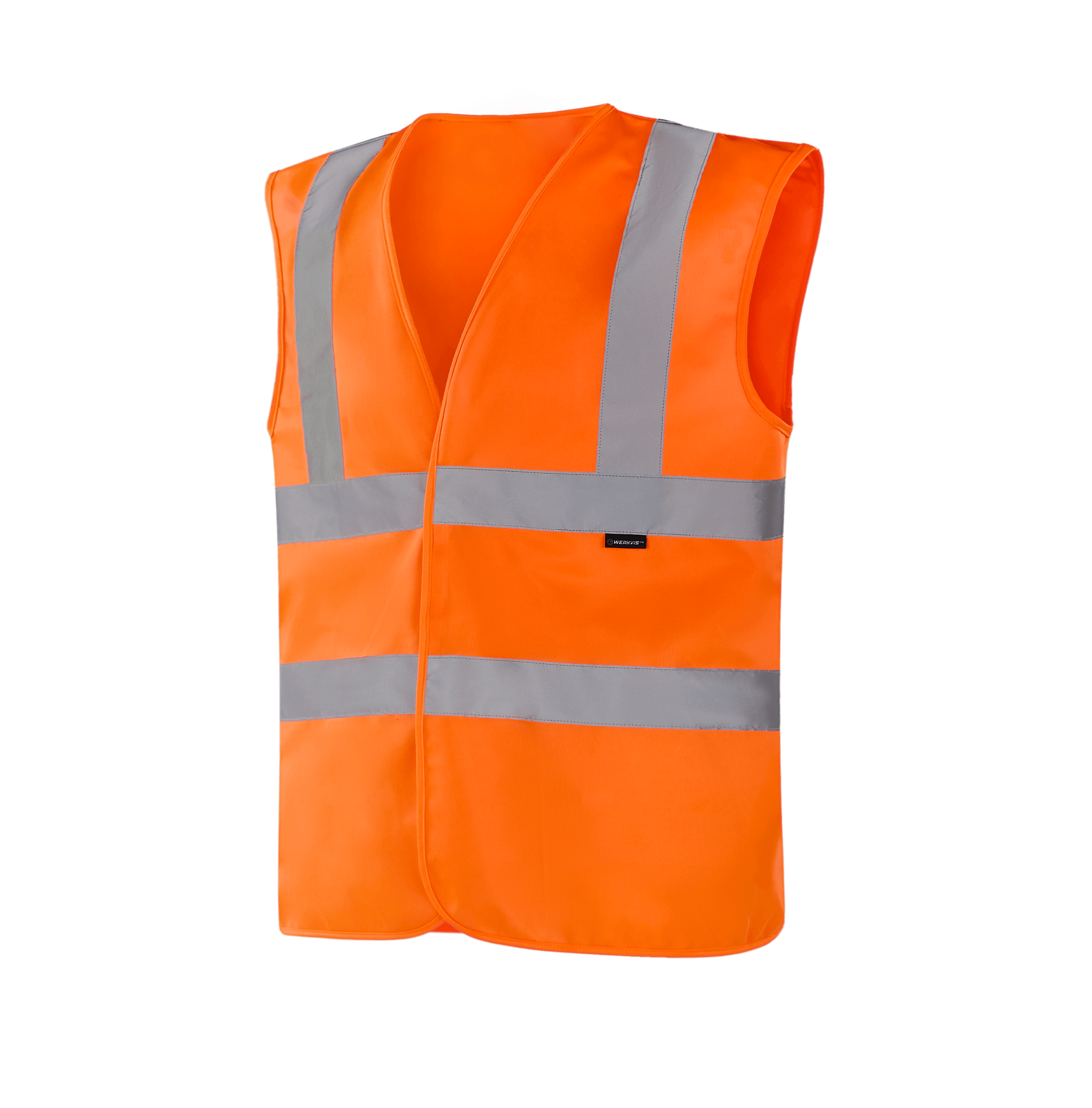 Hi-vis orange WV203 SAARBRUCKEN vest, lightweight workwear for visibility