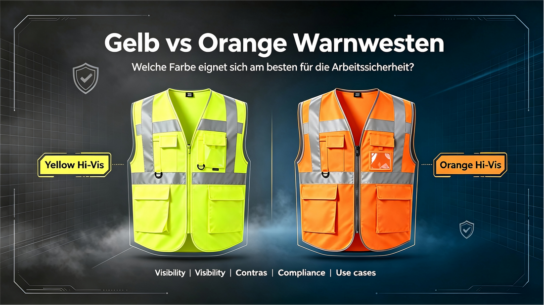 Warnschutzfarben: Gelb oder Orange – Welche Farbe ist besser sichtbar?