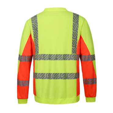 GOTHA Hi-vis Yellow Quick-dry Long Sleeve Work T-shirt - Werkvis