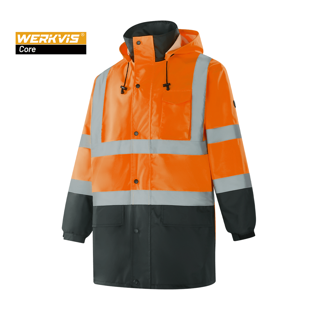 WERKVIS DRESDEN Hi Vis Rain Jacket | EN 20471 Class 3 Work Jacket