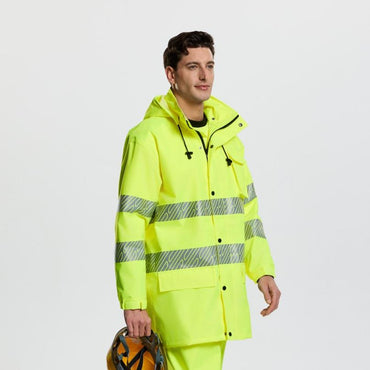 GRANADA - WR302 - Hi-vis Rain Jacket Class 3