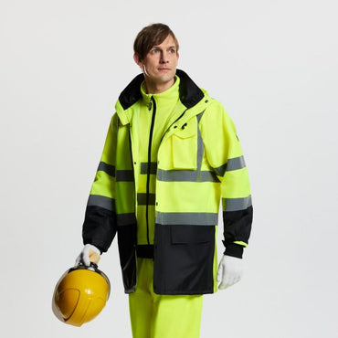 DRESDEN - WR301 - Hi-vis Rain Jacket Class 3