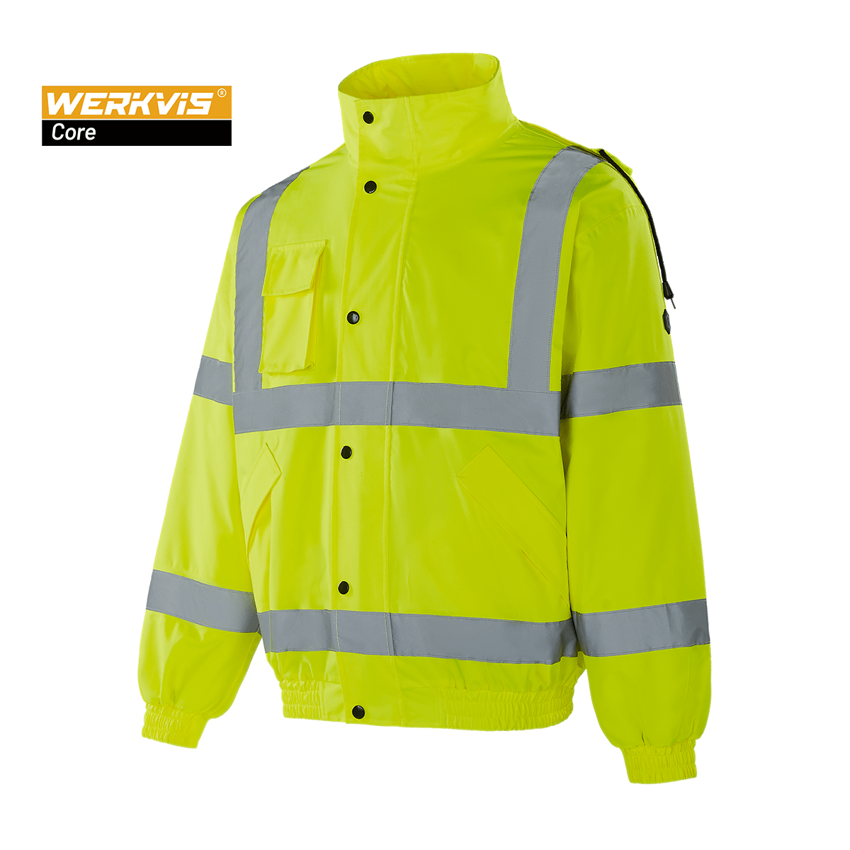 AAIF RETAILS® Hi Vis Viz bomberjack, hoge zichtbaarheid werkkleding AAIF RETAILS® Hi Vis Viz bomberjack, hoge zichtbaarheid werkkleding