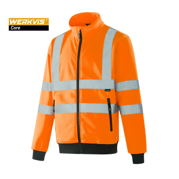 POZNAN - WF301 - Hi-vis Zipper Sweatshirt - Werkvis