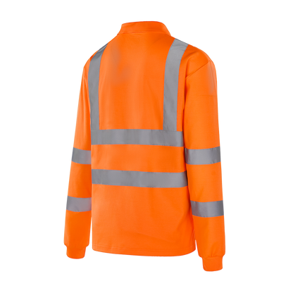 GENEVE - WT302 - Hi-vis long sleeve POLO - Werkvis