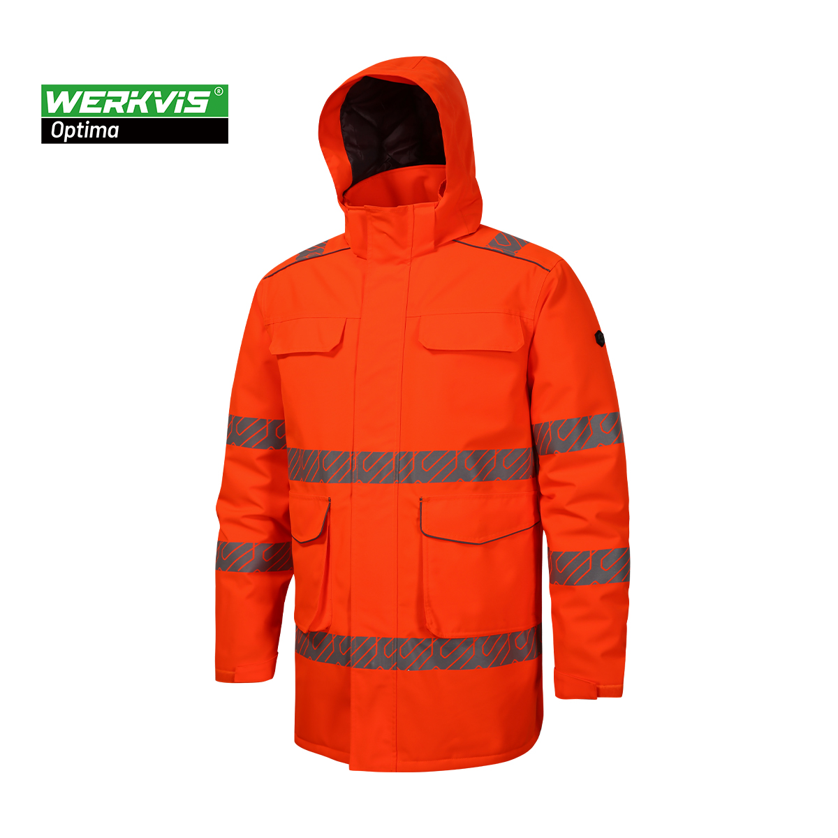 FRANKFURT Hi-vis Orange Insulated Work Jacket - Werkvis