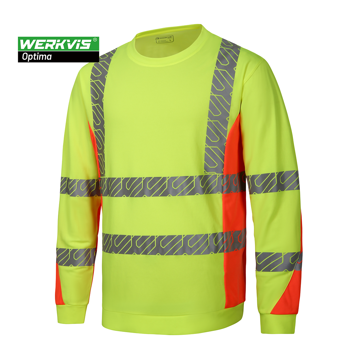 GOTHA Hi-vis Yellow Quick-dry Long Sleeve Work T-shirt - Werkvis