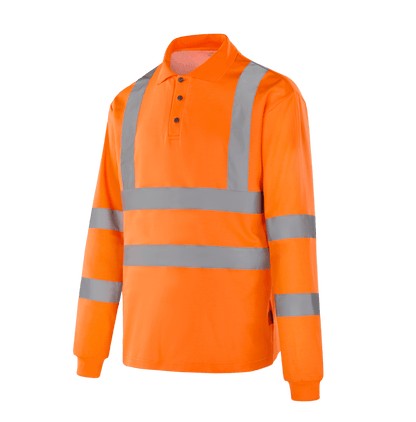 GENEVE - WT302 - Hi - vis long sleeve POLO - Werkvis
