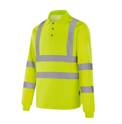GENEVE - WT302 - Hi-vis long sleeve POLO - Werkvis