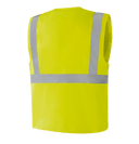MALLORCA WV204 fluorescent yellow hi-vis vest, heat transfer reflective tapes, breathable and functional